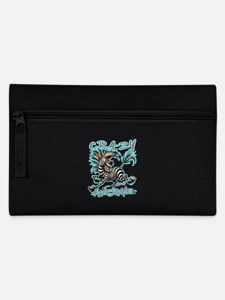 Crazy Zebra Better to be crazy than one of the - Pencil Case - black