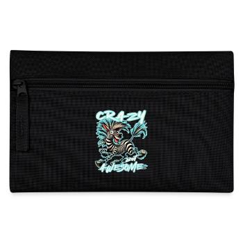 Crazy but Awesome Zebra Comic Stil - Federtasche - Schwarz - Vorne
