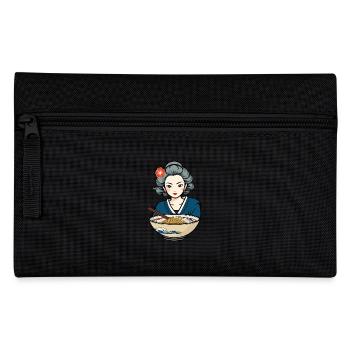 Japanese Ukiyo-E Retro Ramen Aesthetic Noodles - Pencil Case - black - Front