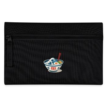 Ramen Noodles Ukiyo-E Japan Retro Aesthetic - Pencil Case - black - Front