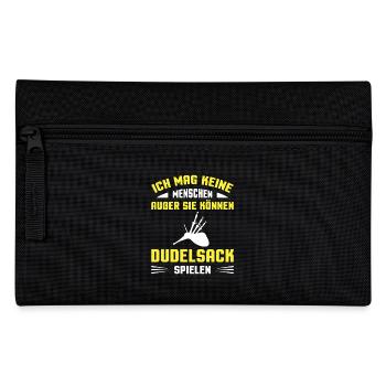 Dudelsackspieler Dudelsack Männer Geschenk - Federtasche - Schwarz - Vorne