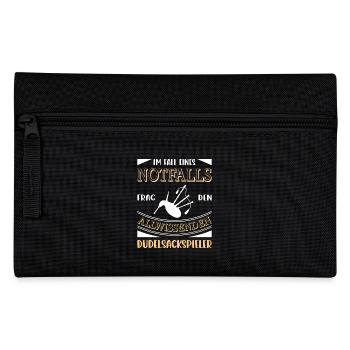 Dudelsackspieler Dudelsack Männer Geschenk - Federtasche - Schwarz - Vorne