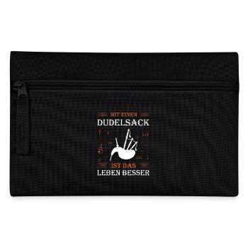 Dudelsackspieler Dudelsack Männer Geschenk - Federtasche - Schwarz - Vorne