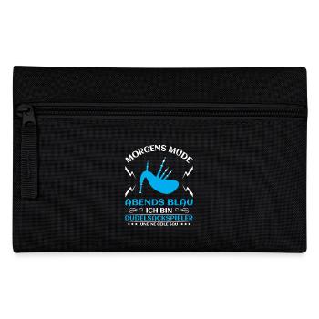 Dudelsackspieler Dudelsack Männer Geschenk - Federtasche - Schwarz - Vorne
