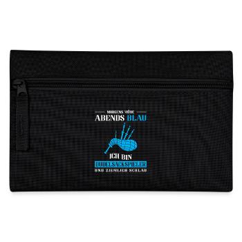 Dudelsackspieler Dudelsack Männer Geschenk - Federtasche - Schwarz - Vorne