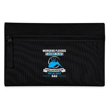 Dudelsackspieler Dudelsack Männer Geschenk - Federtasche - Schwarz - Vorne