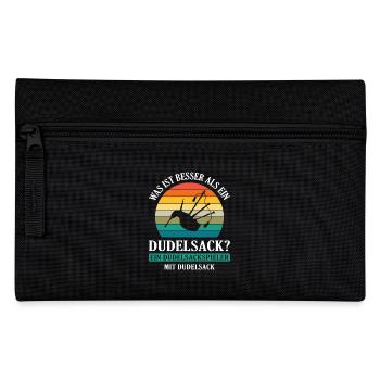 Dudelsackspieler Dudelsack Männer Geschenk - Federtasche - Schwarz - Vorne