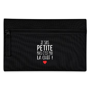 Je suis petite mais c'est moi la chef - Trousse - noir - Devant