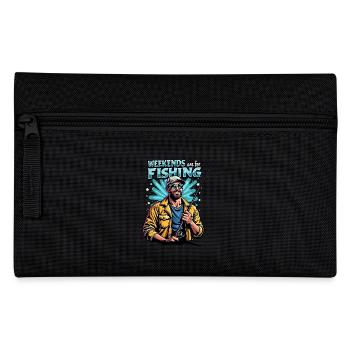Weekends are for Fishing Fischen Angeln - Pencil Case - black - Front