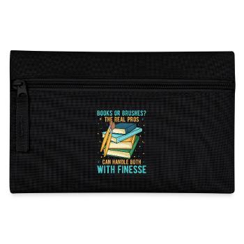 Artiste Peintre Livres graphiques ou pinceaux Cadeaux d’art - Trousse - noir - Devant