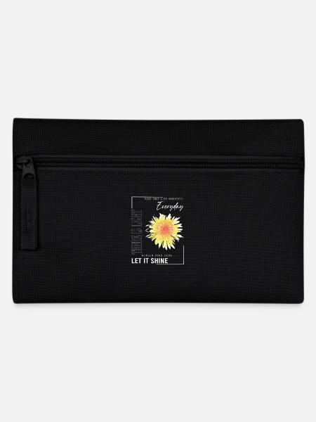 Inspirierende Blume Zitat Machen Sie Ihr Leben - Federtasche - Schwarz
