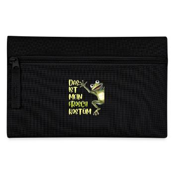 Karneval DAS IST MEIN FROSCH KOSTÜM Lustiges - Federtasche - Schwarz - Vorne