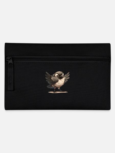 Elstern Elster - Federtasche - Schwarz