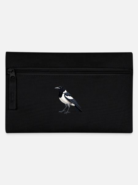Elstern Elster - Federtasche - Schwarz