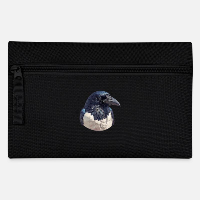 Elstern Elster - Federtasche - Schwarz