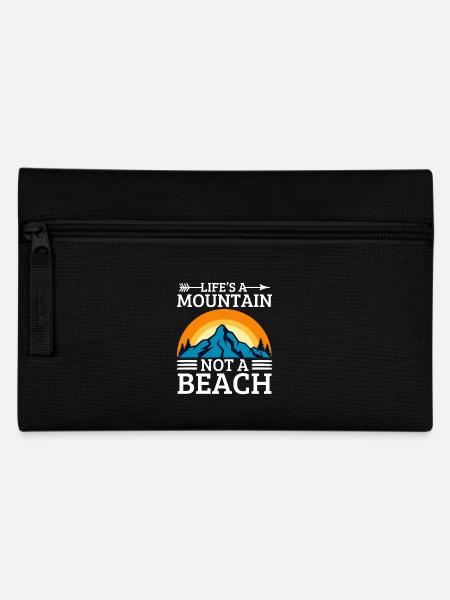 Hiking and climbing in the mountains - Pencil Case - black