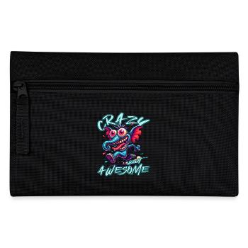 Crazy but Awesome Elefant Comic Stil - Federtasche - Schwarz - Vorne
