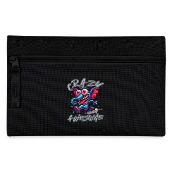 Style de bande dessinée éléphant mignon mais fou - Trousse - noir - Devant