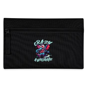 Crazy but Awesome Elefant Comic Stil - Federtasche - Schwarz - Vorne