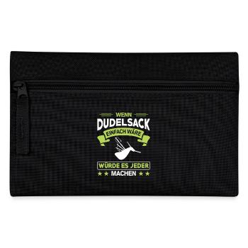 Dudelsackspieler Dudelsack Männer Geschenk - Federtasche - Schwarz - Vorne