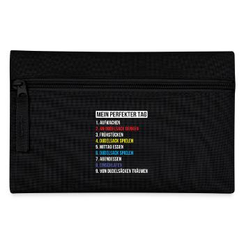 Dudelsackspieler Dudelsack Männer Geschenk - Federtasche - Schwarz - Vorne