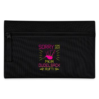 Dudelsackspieler Dudelsack Männer Geschenk - Federtasche - Schwarz - Vorne