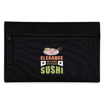 Sushi Japan Essen Sushi-Mahlzeit - Federtasche - Schwarz - Vorne