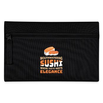 Sushi Japan Essen Sushi-Mahlzeit - Federtasche - Schwarz - Vorne