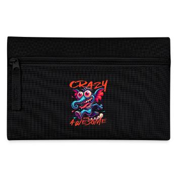 Crazy but Awesome Elefant Comic Stil - Federtasche - Schwarz - Vorne