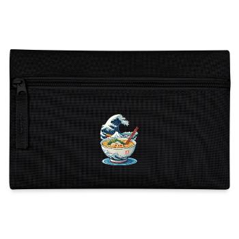 Ramen Ukiyo-E Japanese Retro Streetwear - Pencil Case - black - Front