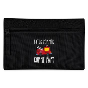Futur pompier cadeau humour - Trousse - noir - Devant