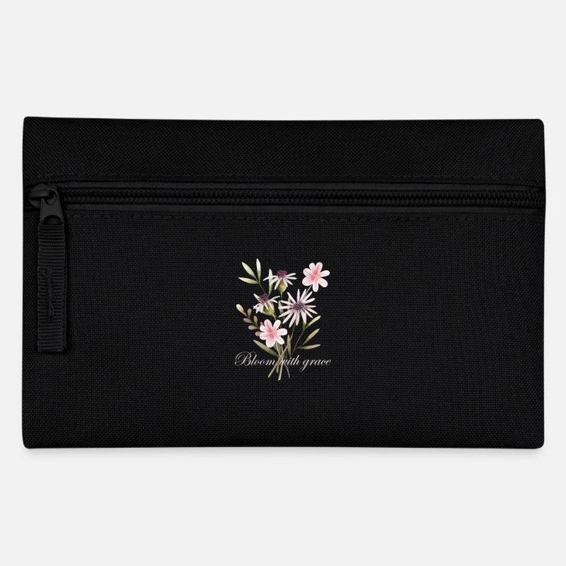Floraison avec grâce florale - Trousse - noir