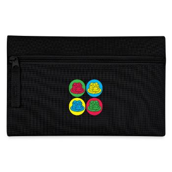 Colorful pancakes Fun for breakfast lovers - Pencil Case - black - Front