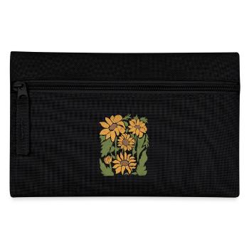 Boho Sunflower Wildflowers - Pencil Case - black - Front
