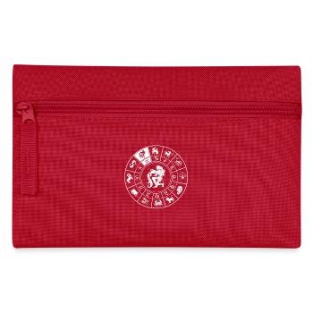 Sternzeichen Wassermann - Federtasche - Rot - Vorne