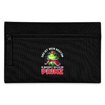 Froschkönig DAS IST MEIN KOSTÜM BIN EIN PRINZ - Federtasche - Schwarz - Vorne