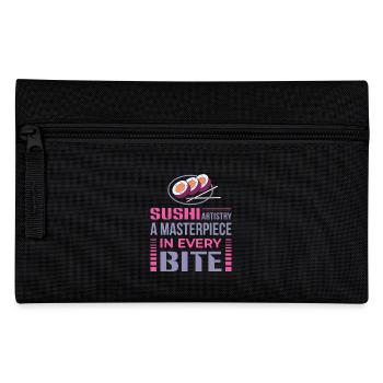 Sushi Japan Essen Sushi-Mahlzeit - Federtasche - Schwarz - Vorne