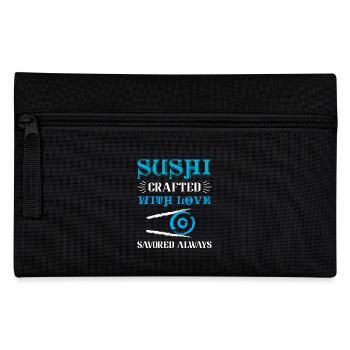 Sushi Japan Essen Sushi-Mahlzeit - Federtasche - Schwarz - Vorne