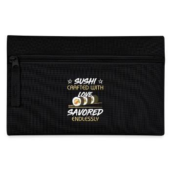 Sushi Japan Essen Sushi-Mahlzeit - Federtasche - Schwarz - Vorne