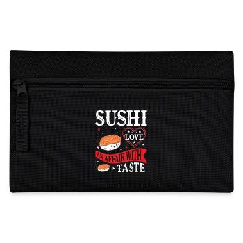 Sushi Japan Essen Sushi-Mahlzeit - Federtasche - Schwarz - Vorne