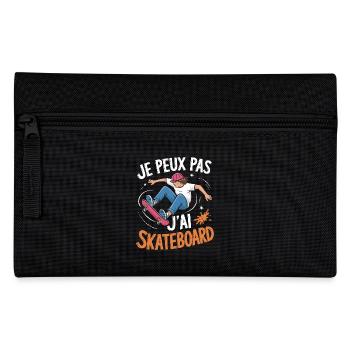 J epeux pas j'ai skateboard - Trousse - noir - Devant