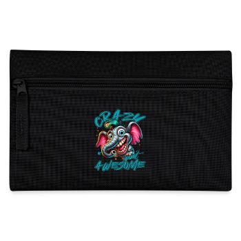 Style de bande dessinée d’éléphant fou mais génial - Trousse - noir - Devant