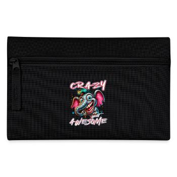 Style de bande dessinée d’éléphant fou mais génial - Trousse - noir - Devant
