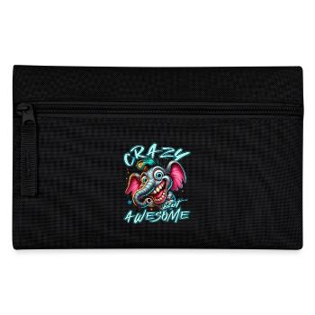 Style de bande dessinée d’éléphant fou mais génial - Trousse - noir - Devant