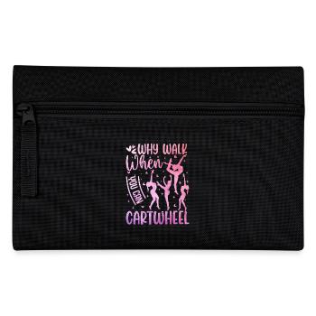 Why run when you can do cartwheels Design - Pencil Case - black - Front