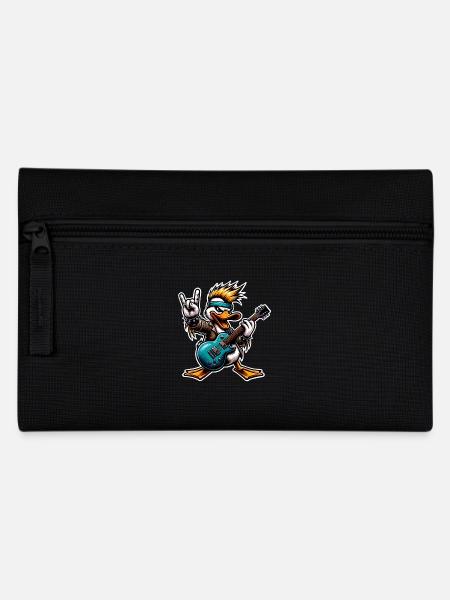 Ente Rock and Roll Gitarrist - Federtasche - Schwarz
