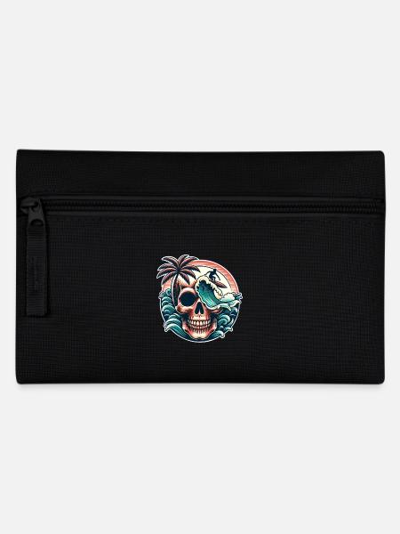 Surfen Surfer skull - Federtasche - Schwarz