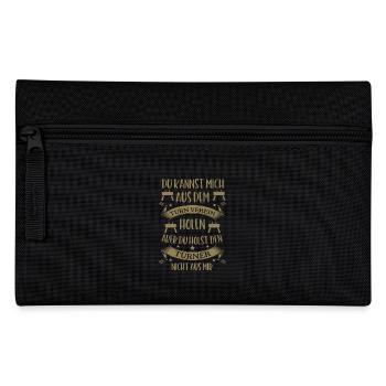 Turner Spruch Turnverein bleibt für immer - Federtasche - Schwarz - Vorne