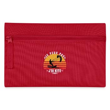 I Can't I Kite Gift Humor - Pencil Case - red - Front