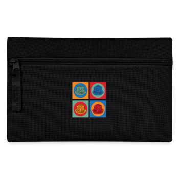Colorful Pancakes Art Breakfast Delight - Pencil Case - black - Front